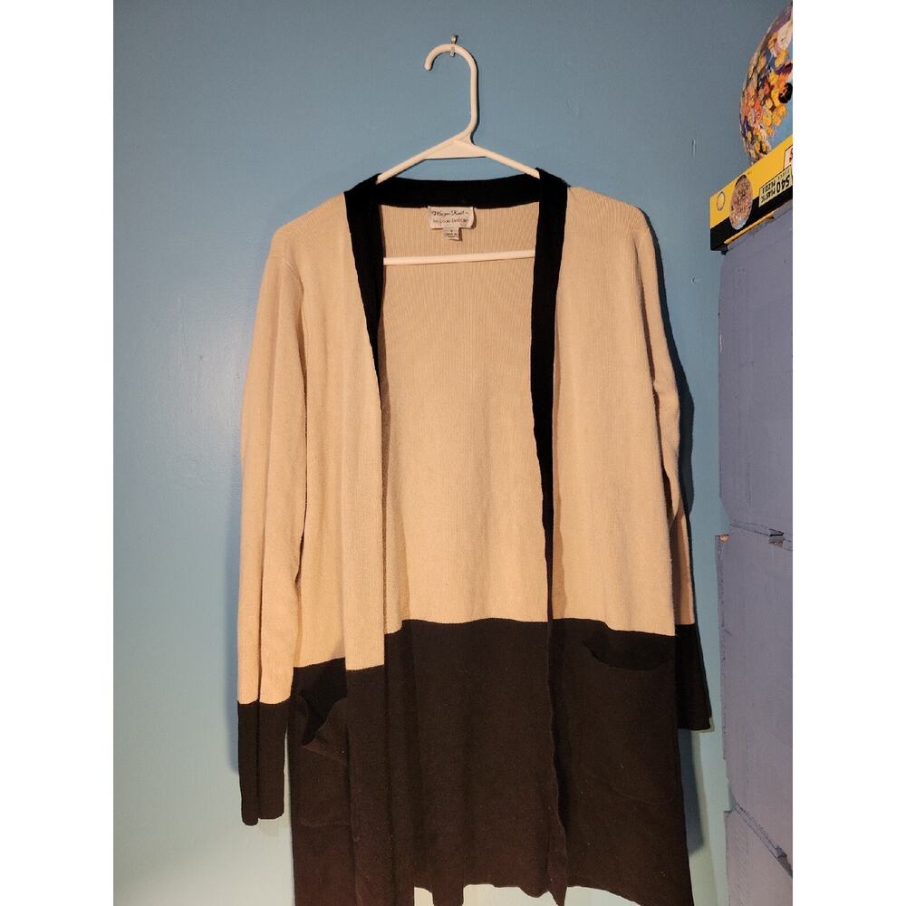 Whisper Knit By Louis Dell'Olio Womens 2 Tone Cardigan Size S